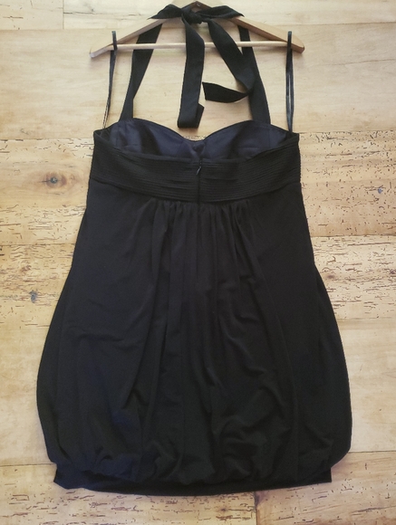 BCBG Sz Med Bubble Hem Halter Dress - Picture 7 of 12